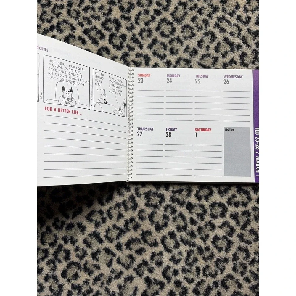 1997 Dilbert Desk Calendar Spiral Book UNUSED Scott Adams Office Humor VTG